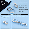 24Pcs 24 Style 201 & 304 Stainless Steel Grooved Finger Ring Settings STAS-UN0044-15-5