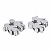 Tarnish Resistant Valentine's Day 304 Stainless Steel Beads X-STAS-S079-183P-2