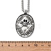 Tibetan Style Zinc Alloy Viking Pendant Necklaces NJEW-Z062-01AS-02-5