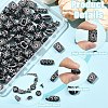 120Pcs 8 Styles Opaque Acrylic Beads MACR-YW0004-69-5