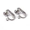 Iron Clip-on Earring Findings EC141-NF-1