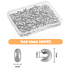 300Pcs 304 Stainless Steel Crimp Beads Covers STAS-HY0001-10-2