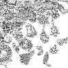 74Pcs 73 Style Tibetan Style Alloy Pendants FIND-YW0003-37-2