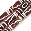 Rice Shape Tibetan Style dZi Beads Strands G-A269-A10-01-2