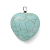 Synthetic Turquoise Pendants G-B042-02P-09-2