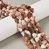 Raw Rough Natural Fire Opal Beads Strands G-C253-02-1