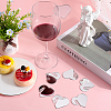 Acrylic Mirror Wine Glass Charms AJEW-SC0002-53B-02-4