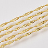 Soldered Brass Covered Iron Singapore Chains CH-S125-06A-G-1