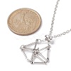 Brass Macrame Pouch Empty Stone Holder for Pendant Necklaces Making NJEW-JN04444-01-3