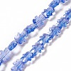 Transparent Electroplate Glass Beads Strands GLAA-C023-03D-2