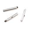 Non-Tarnish 304 Stainless Steel Slide On End Clasp Tubes STAS-C044-08D-P-2