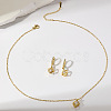 Cube 304 Stainless Steel Jewerly Set FS-WG4EAB4-01-3