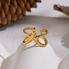 Adjustable 304 Stainless Steel Cuff Open Rings for Women YY2872-3