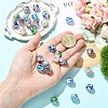 14Pcs 7 Colors Handmade Lampwork Beads LAMP-YW0004-09-5