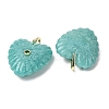Natural Amazonite Carved Pendants G-C276-01G-05-2