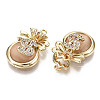 Brass Micro Cubic Zirconia Pendants X-KK-N231-145-NF-2