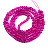 Spray Painted Crackle Glass Beads Strands CCG-Q001-6mm-08-3