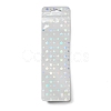 Rectangle Glitter Holographic Plastic Yin-yang Zip Top Gift Bags OPP-E004-01C-A02-2
