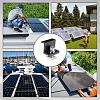 10Pcs Aluminum Alloy Solar Panel End Clamps Brackets for RV Rooftop Caravans AJEW-WH0481-838-5
