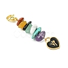 12Pcs 12 Styles Alloy Enamel Heart Constellation Pendant Decoration HJEW-JM02631-5