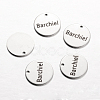 Non-Tarnish Spray Painted 201 Stainless Steel Charms STAS-I051-A03-1