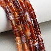 Natural Banded Agate Beads Strands G-Z144-A01-01A-1