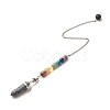 Chakra Theme Gemstone Drowsing Pendulum PALLOY-JF01520-2