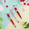 DIY Red Series Personalized Beadable Pen Sets DIY-SZ0009-91-3