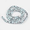 Electroplate Opaque Glass Beads Strands X-EGLA-A034-P4mm-M03-2