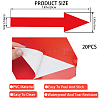 PVC Self Adhesive Arrow Label Stickers DIY-WH0504-18E-2