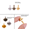 Alloy Purse Handbag Feet Cone Studs DIY-PH0019-71-3