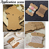 80Pcs Bone Shape Paper Thread Winding Boards SENE-SC0001-09B-6