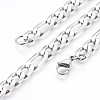 Tarnish Resistant 304 Stainless Steel Figaro Chain Bracelets BJEW-P236-20P-2
