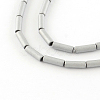Tube Electroplate Non-magnetic Synthetic Hematite Bead Strands G-S203-22H-1