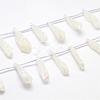 Electroplated Natural Quartz Crystal Beads Strands G-G890-A-01-1