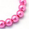 Baking Paint Pearlized Glass Pearl Round Bead Strands HY-Q003-4mm-54-2