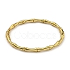 PVD Vacuum Plating 202 Stainless Steel Bamboo Stick Hinged Bangles for Women Men BJEW-M317-06B-G-2