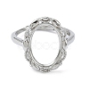 Adjustable 925 Sterling Silver Ring Components STER-K179-09P-2