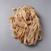 Leaf Pattern Bugle Bead Beaded Trim Banding OCOR-WH0077-09-2