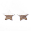 Resin & Walnut Wood Pendants RESI-T023-23B-2