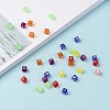 Transparent Large Hole Acrylic European Beads TACR-Q005-6mm-M-4