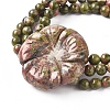 Natural Unakite Multi-strand Stretch Bracelets BJEW-L672-A05-3