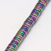 Electroplate Non-magnetic Synthetic Hematite Beads Strands G-J164A-4mm-03-3