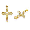 Brass Micro Pave Cubic Zirconia Pendants KK-N227-86A-3