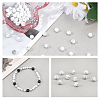 2 Strands Frosted Synthetic Howlite Round Bead Strands G-PH0019-33-6