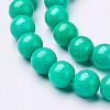 Natural Mashan Jade Round Beads Strands X-G-D263-6mm-XS15-2
