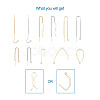 Brass Stud Earring Findings KK-TA0007-75-2