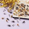 60Pcs 3 Colors Iron Cord End IFIN-YW0003-23-4