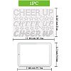 Inspiring Word Cheer Up Glass Hotfix Rhinestone DIY-WH0303-035-2