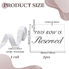 2Pcs Rectangle Acrylic Table Reserved Signs AJEW-GA0009-50-2